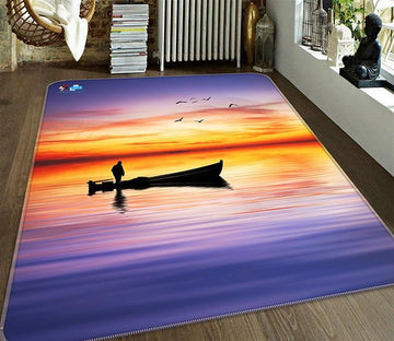 3D Sea Calm Sunset 152 Non Slip Rug Mat Mat AJ Creativity Home 