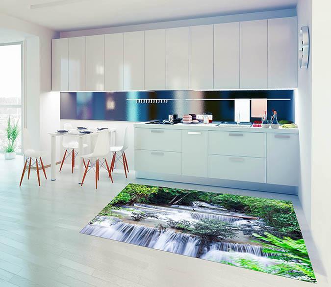 3D River Scenery 094 Kitchen Mat Floor Mural Wallpaper AJ Wallpaper 