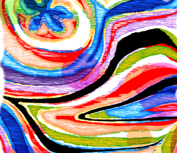 Colorful Winding Lines Wallpaper AJ Wallpaper 
