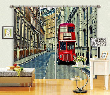 3D City Bus 08 Curtains Drapes Wallpaper AJ Wallpaper 