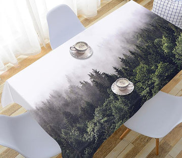 3D Foggy Forest 707 Tablecloths Wallpaper AJ Wallpaper 