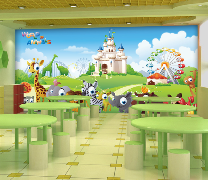 3D Grassland Animals Wallpaper AJ Wallpaper 