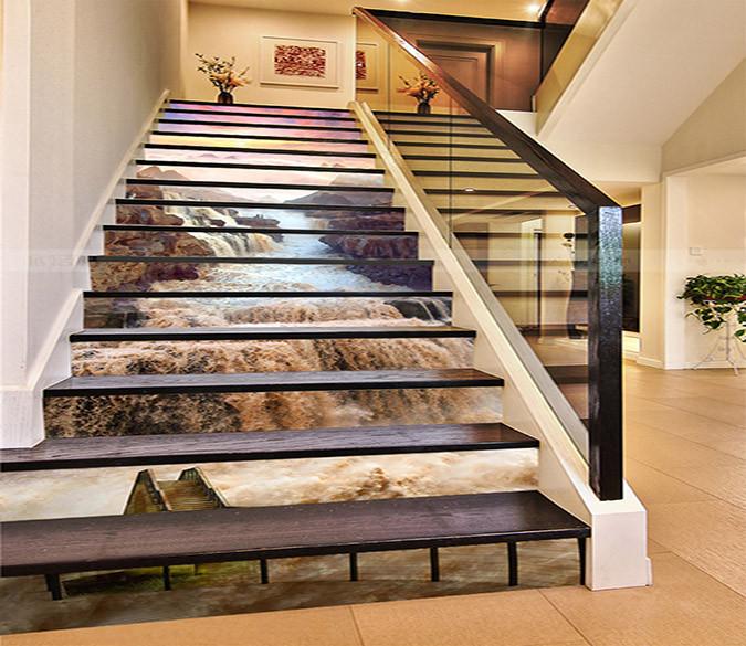 3D Pentium Muddy River 965 Stair Risers Wallpaper AJ Wallpaper 