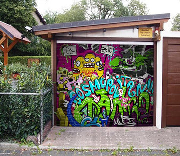 3D Funny Graffiti 65 Garage Door Mural Wallpaper AJ Wallpaper 