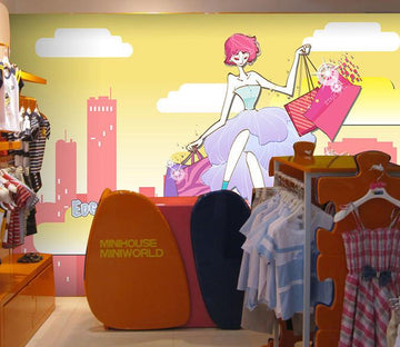Shopping Girl Wallpaper AJ Wallpaper 
