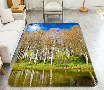3D Lakeside Forest 189 Non Slip Rug Mat Mat AJ Creativity Home 