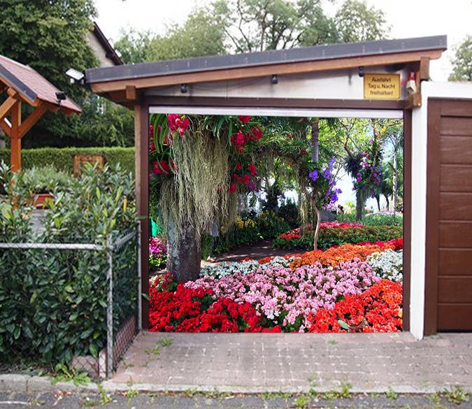 3D Pretty Flowers 120 Garage Door Mural Wallpaper AJ Wallpaper 