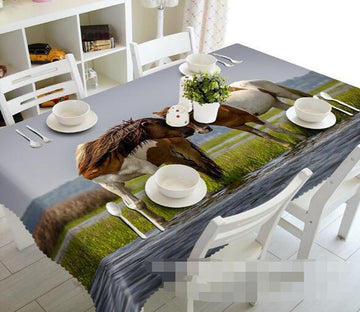 3D Grassland Horses 1005 Tablecloths Wallpaper AJ Wallpaper 