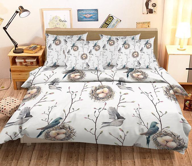 3D Birds Nest Eggs 65 Bed Pillowcases Quilt Wallpaper AJ Wallpaper 