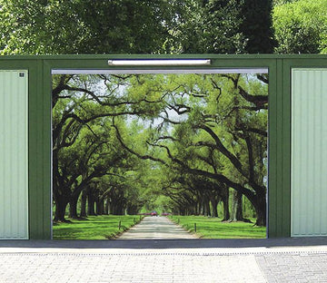 3D Roadside Lush Trees 84 Garage Door Mural Wallpaper AJ Wallpaper 