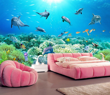 Dancing Dolphins Wallpaper AJ Wallpaper 2 