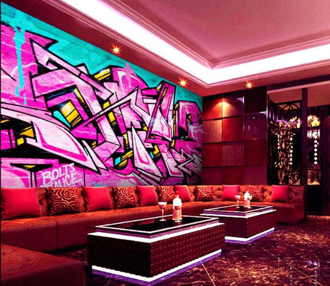 Red Graffiti Wallpaper AJ Wallpaper 2 