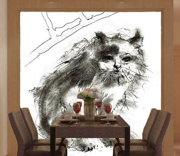 Sketch Cat 1 Wallpaper AJ Wallpaper 