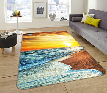 3D Pretty Sea Sunset 159 Non Slip Rug Mat Mat AJ Creativity Home 