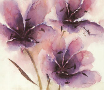 Watercolor Flowers Wallpaper AJ Wallpaper 
