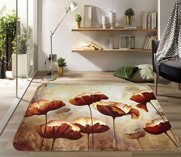 3D Metal Flowers 94 Non Slip Rug Mat Mat AJ Creativity Home 