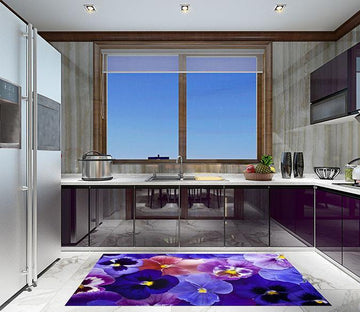 3D Flowers 12 Kitchen Mat Floor Mural Wallpaper AJ Wallpaper 