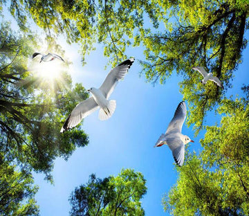 Forest Flying Birds Wallpaper AJ Wallpaper 2 