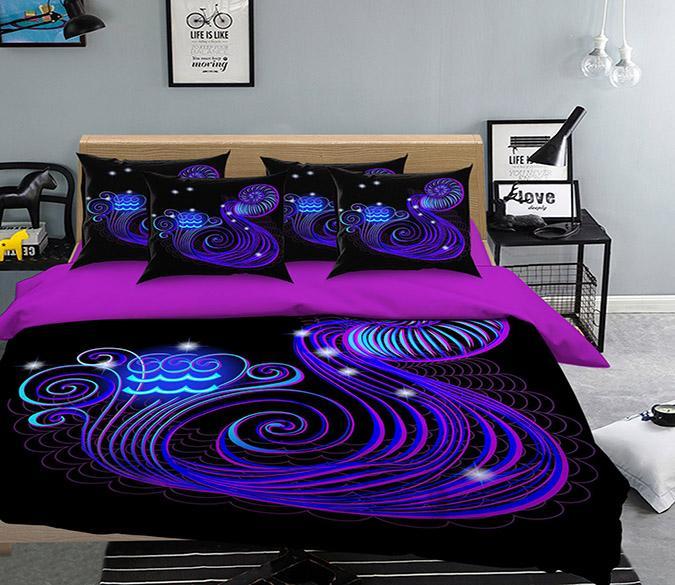 3D Aquarius 305 Bed Pillowcases Quilt Wallpaper AJ Wallpaper 