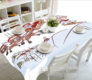 3D Santa Claus And Sheep 1411 Tablecloths Wallpaper AJ Wallpaper 
