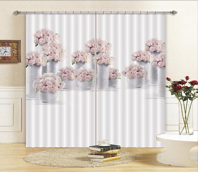 3D Flowers Vases 352 Curtains Drapes Wallpaper AJ Wallpaper 