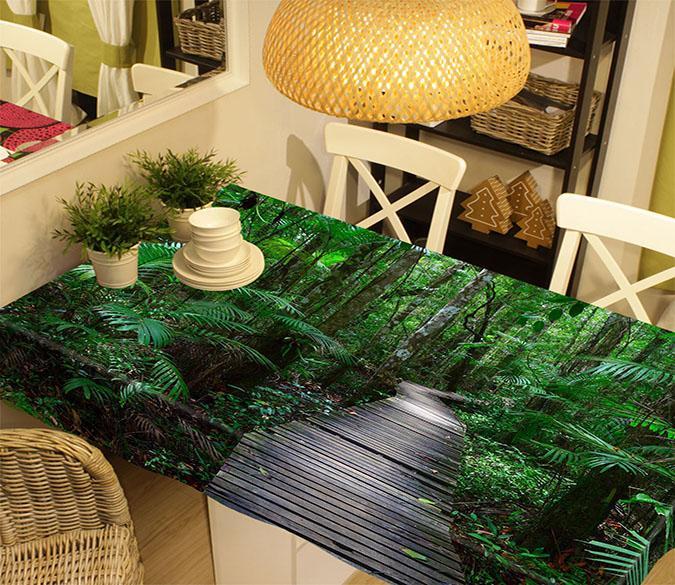 3D Forest Wood Road 748 Tablecloths Wallpaper AJ Wallpaper 