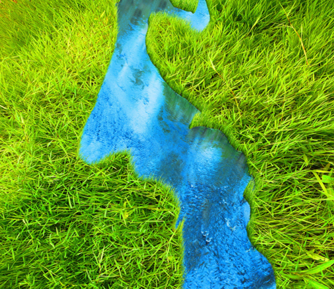 3D Prairie Stream Floor Mural Wallpaper AJ Wallpaper 2 