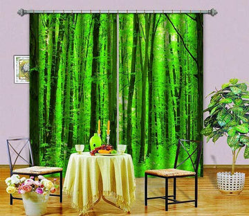3D Spring Sprouting Forest 689 Curtains Drapes Wallpaper AJ Wallpaper 