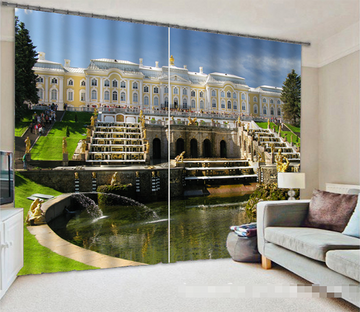 3D Beautiful Palace 1216 Curtains Drapes Wallpaper AJ Wallpaper 
