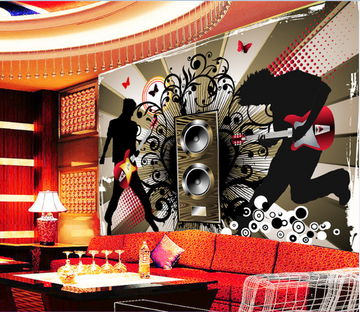 3D Crazy Sound 050 Wallpaper AJ Wallpaper 