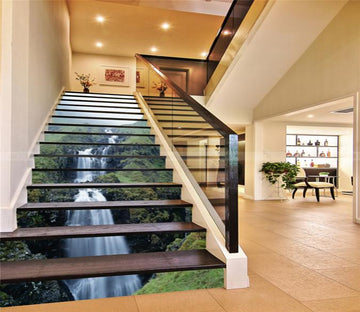 3D Running River 86 Stair Risers Wallpaper AJ Wallpaper 