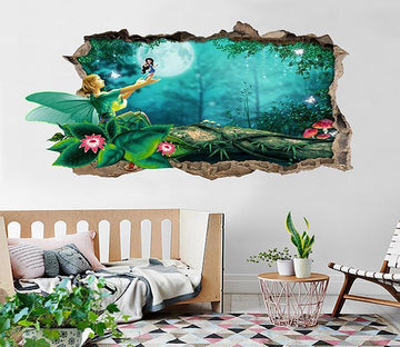 3D Forest Elves 32 Broken Wall Murals Wallpaper AJ Wallpaper 