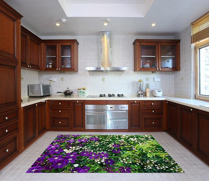3D Plants Flowers 127 Kitchen Mat Floor Mural Wallpaper AJ Wallpaper 