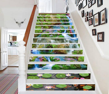 3D Pretty Stream Fishes 669 Stair Risers Wallpaper AJ Wallpaper 