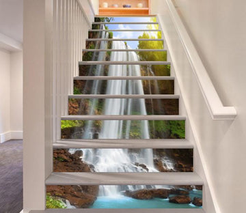 3D Waterfall Sunshine 414 Stair Risers Wallpaper AJ Wallpaper 