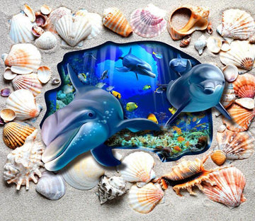 3D Ocean Landscape Floor Mural Wallpaper AJ Wallpaper 2 