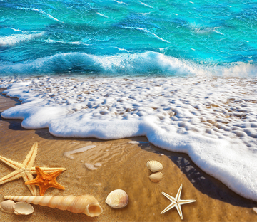3D Beach Beautiful Bubble Floor Mural Wallpaper AJ Wallpaper 2 
