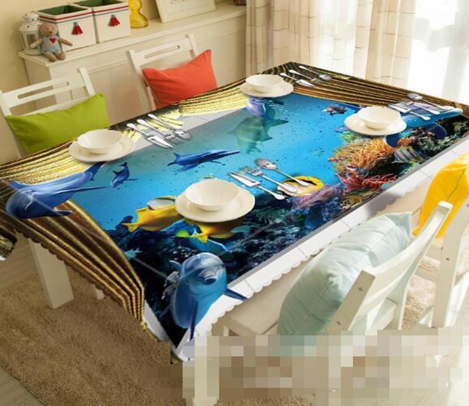 3D Ocean World 1216 Tablecloths Wallpaper AJ Wallpaper 
