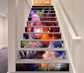 3D Color Clouds Sky 46 Stair Risers Wallpaper AJ Wallpaper 