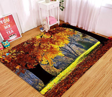 3D Orange Trees 7 Non Slip Rug Mat Mat AJ Creativity Home 