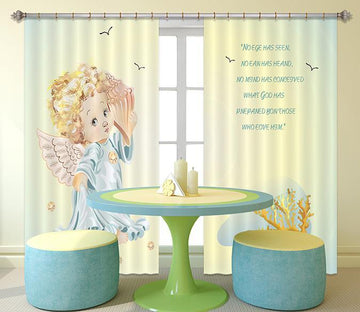 3D Cute Angel 2426 Curtains Drapes Wallpaper AJ Wallpaper 