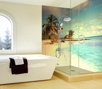 3D Shiny Beach 89 Bathroom Wallpaper Wallpaper AJ Wallpaper 