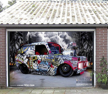 3D Car Graffiti 67 Garage Door Mural Wallpaper AJ Wallpaper 