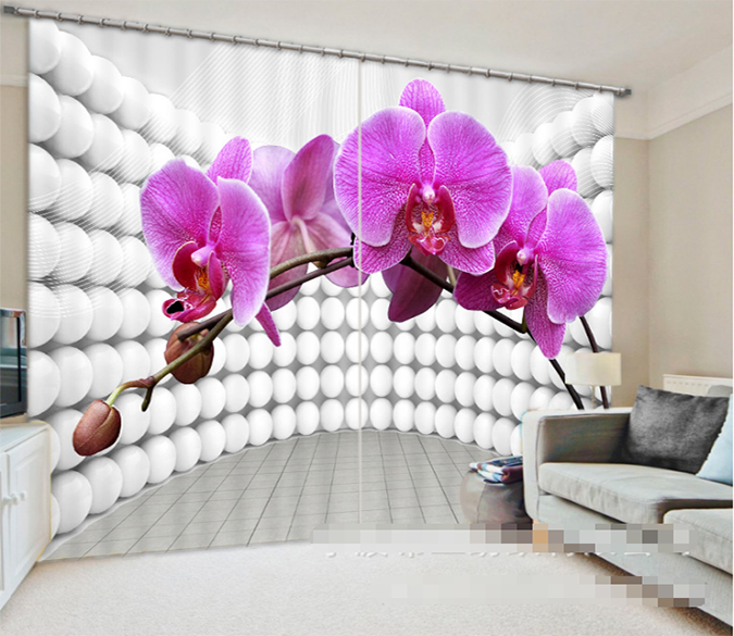 3D Phalaenopsis 1000 Curtains Drapes Wallpaper AJ Wallpaper 