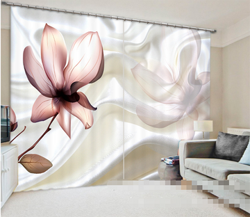 3D Silk And Flower 960 Curtains Drapes Wallpaper AJ Wallpaper 