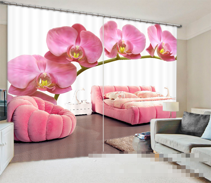 3D Fresh Phalaenopsis 942 Curtains Drapes Wallpaper AJ Wallpaper 