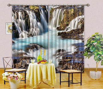 3D Broad River Curtains Drapes Wallpaper AJ Wallpaper 