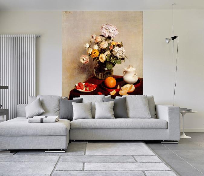 Fruits And Flowers Vase Wallpaper AJ Wallpaper 