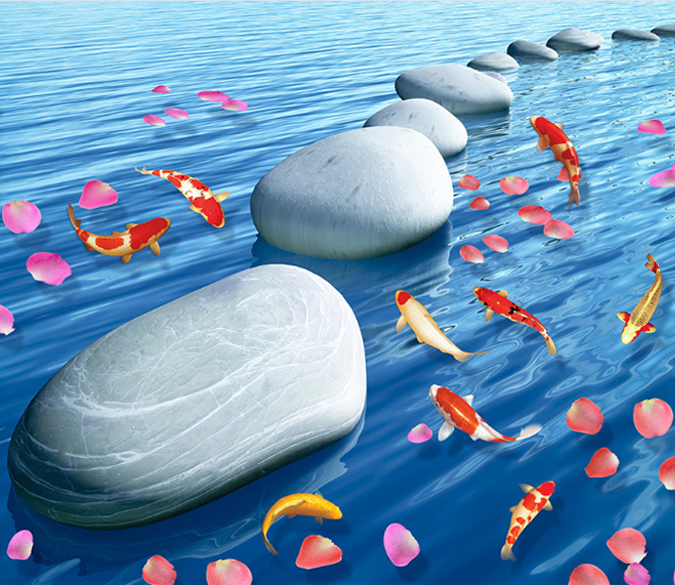 3D Stones Floor Mural Wallpaper AJ Wallpaper 2 