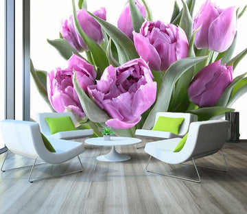 Purple Tulips Wallpaper AJ Wallpaper 
